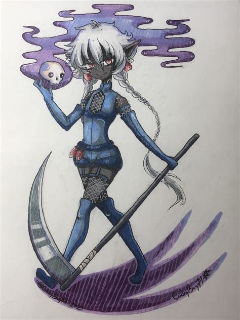 Oc Art Amethyst My Drow Hexblade Warlockfighter Rdndart