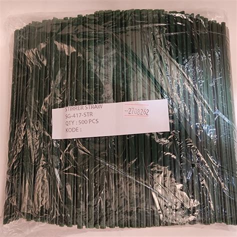Jual Stirrer Sedotan Hot Warna Hijau Ukuran Cm Pack Isi Pcs Jakarta Utara