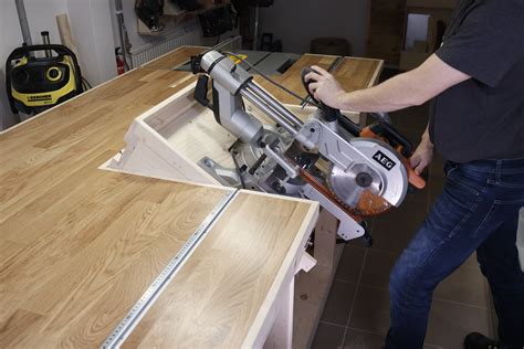 Miter Saw Flip Top Workbench With A Table Saw Plans Etsy Uk