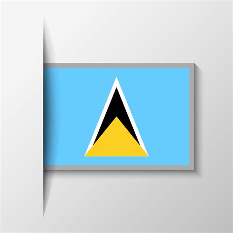 Vector Rectangular Saint Lucia Flag Background 37802092 Vector Art at ...