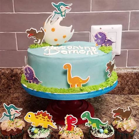 35 Pack Baby Dinosaur Cupcake Toppers Picks Dinosaur Cake Toppers For