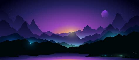 🔥 [10+] Neon Mountain Wallpapers | WallpaperSafari