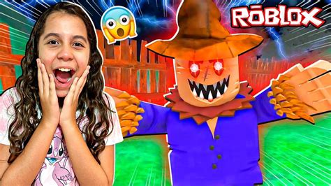 Tente Escapar Do Espantalho No Roblox Youtube