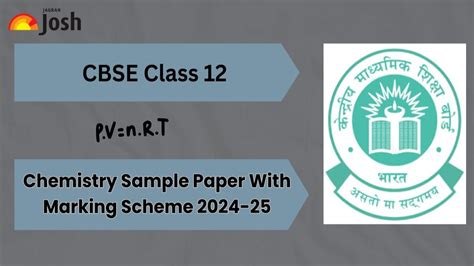 Cbse Class 12 Chemistry Sample Paper 2024 25 Download Free Pdf