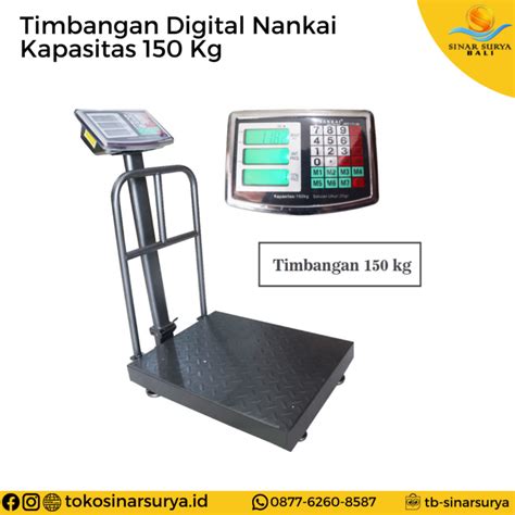 Timbangan Digital Nankai Kapasitas 150 Kg Toko Toss