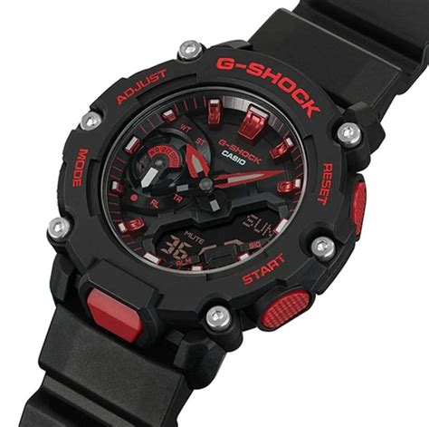 Casio G Shock Ga Bnr A Black Red Resin World Time Alarm Analog