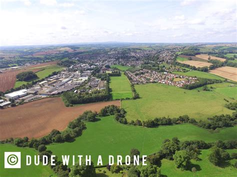 Crediton Devon Vacation Aerial City Photo