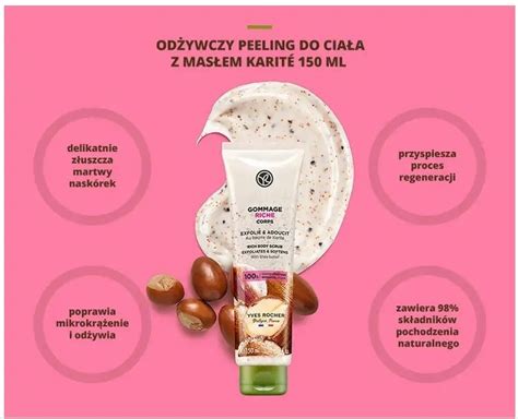 Peeling do ciała odżywczy masło karite Yves Rocher Bydgoszcz Kup