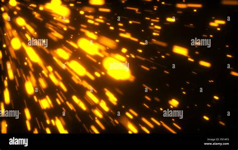 Rising Many Bright Embers 3d Render Computer Generated Backdrop Stock