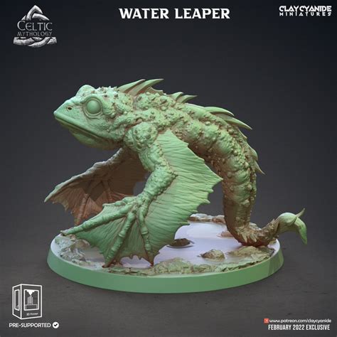 Water Leaper Celtic Mythology Clay Cyanide Dnd And Other Etsy