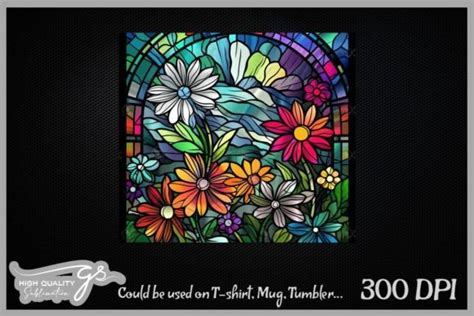 Mountain Stained Glass Background Graphic By Glamousita Sublimation