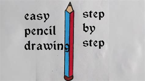 How To Draw Pencil Step By Steptalent Gallery 💕💕 Youtube