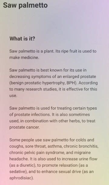 Saw Palmetto health benefits | Herbal education, Herbs for health ...