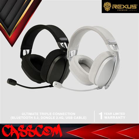 Jual Rexus Daxa Sedna Wireless Gaming Headset Bluetooth 3 In 1