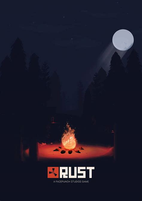 Download Free Rust Campfire Art Wallpaper