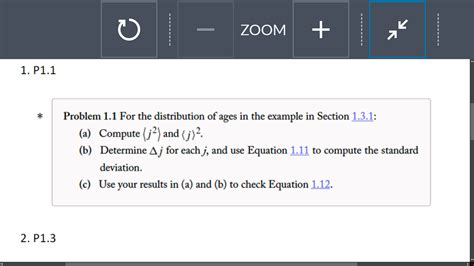 * Problem 1.1 For the distribution of ages in the | Chegg.com