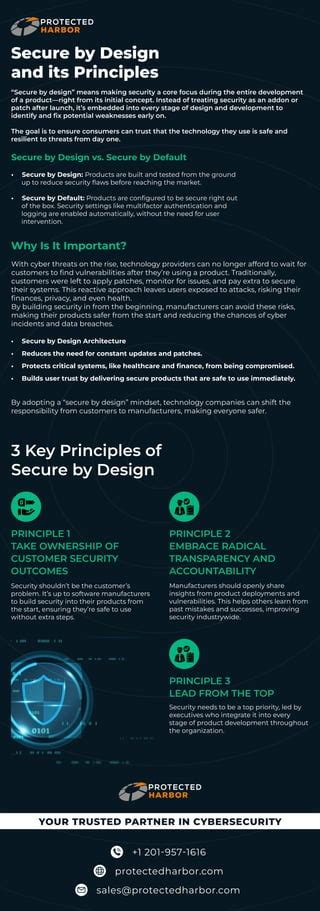 Secure by Design and its Principles Infographic | PDF