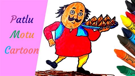 How To Draw Motu From Motu Patlu Cartoons Motu Drawing Step By Step