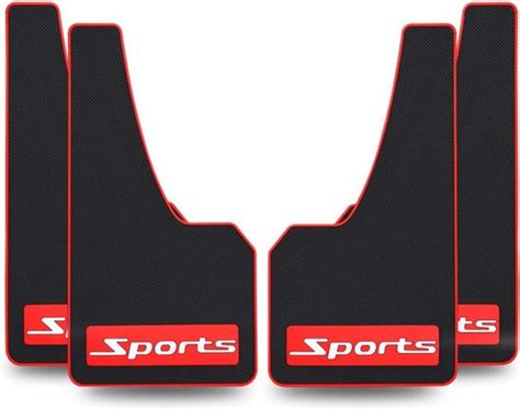 Universele Zachte Rubber Spatborden 4 Stuks Auto Spatlappen Voor