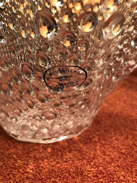 Vintage Murero Italian Glass Bowl Etsy