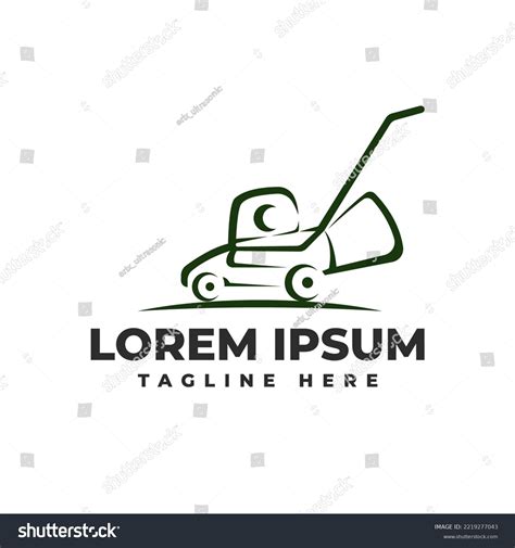 Lawn Mower Logo Vector Icon Illustration Stock Vector Royalty Free