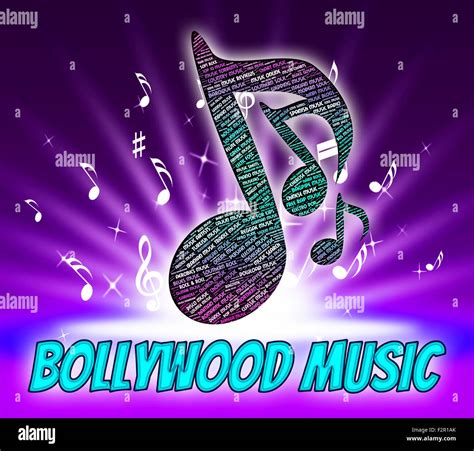 Bollywood Music Indicating Sound Track And India Stock Photo - Alamy