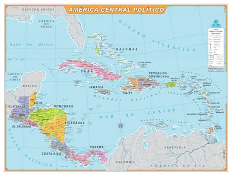 America Central Mapa Politico