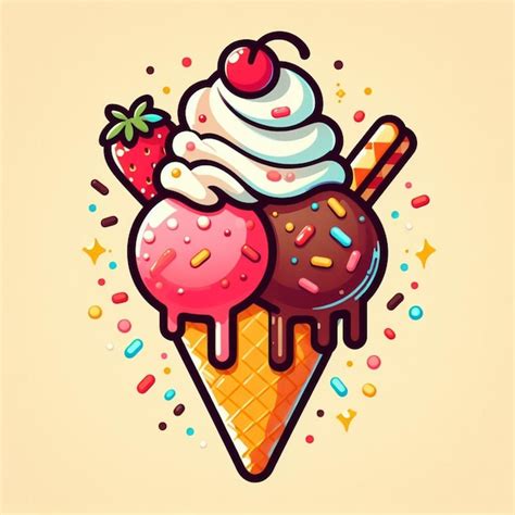 Premium Vector Ice Cream Vector Illustration For Summer