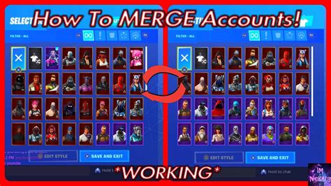 How To Merge Accounts In Fortnite Battle Royale Out Right Now Youtube