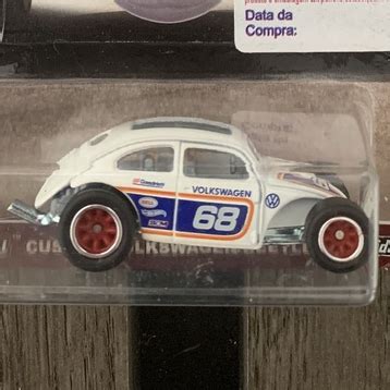 Hot Wheels Custom Volkswagen Beetle Fusca Branco Air Cooled CAR CULTURE Lacrado Shopee