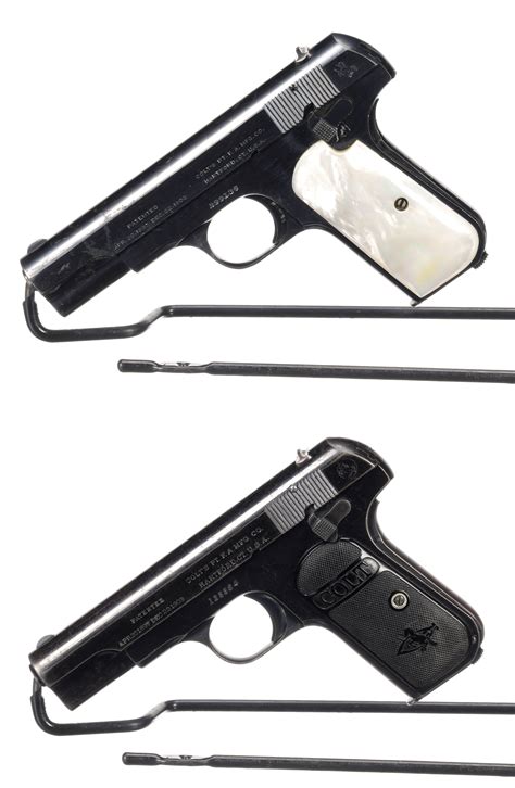 Two Colt Model 1903 Pocket Hammerless Pistols Rock Island Auction