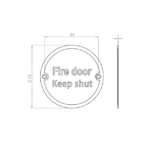 Fire Door Keep Shut Symbol