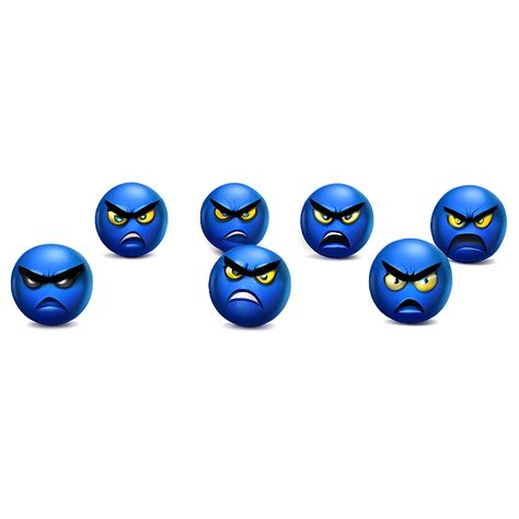 Download Angry Blue Emoji Png Rwv