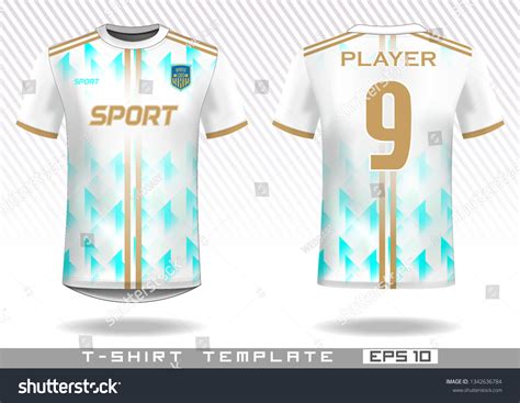 Sports T Shirt Template Uniform Design Stock Vector (Royalty Free ...