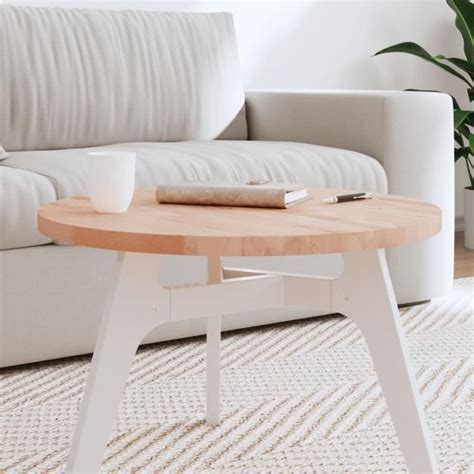 Fydun Dessus De Table X Cm Rond Bois Massif De H Tre A