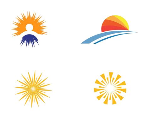 Sun Logo And Symbols Star Icon Web Vector 564090 Vector Art At Vecteezy