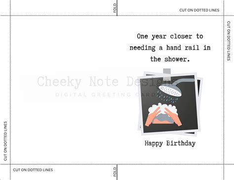 Funny Printable Birthday Card Printable Birthday Day Card - Etsy