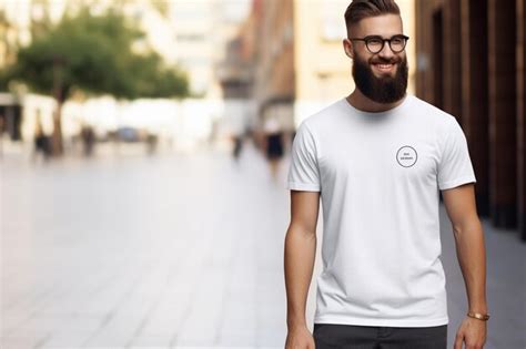 Una Camiseta Blanca Para La Maqueta Foto Premium