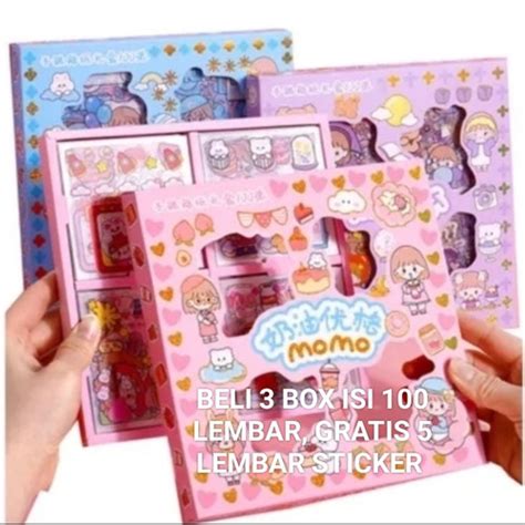 Jual Sticker Aesthetic Momo Waterproof Case Hp Scrapbook Isi