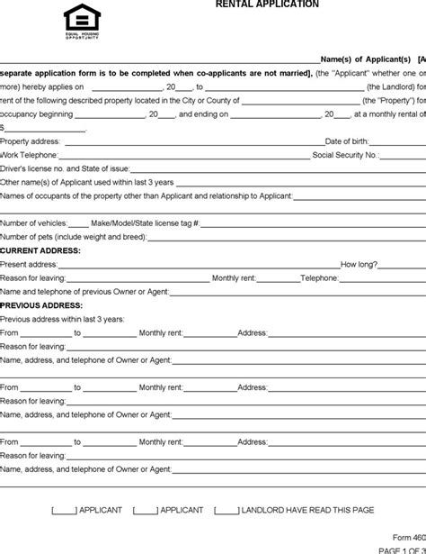 Application Form For Rental Property South Africa 2023