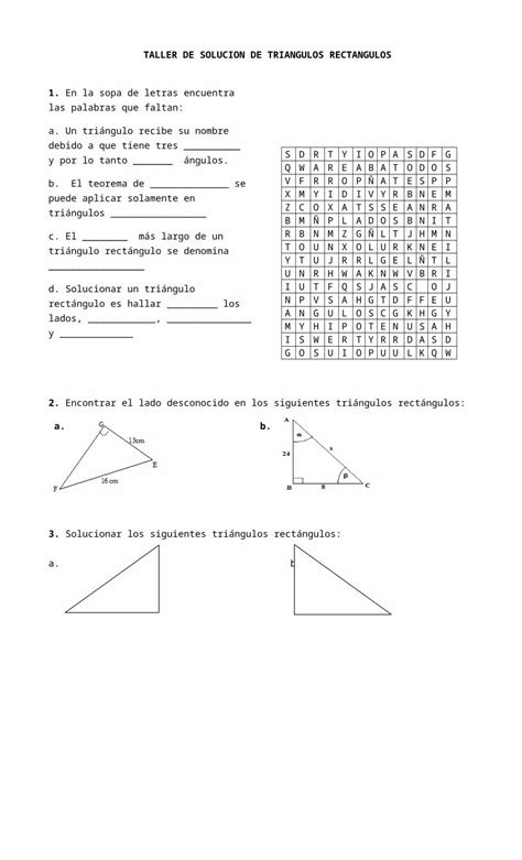 Doc Taller De Solucion De Triangulos Rectangulos Doc Dokumen Tips