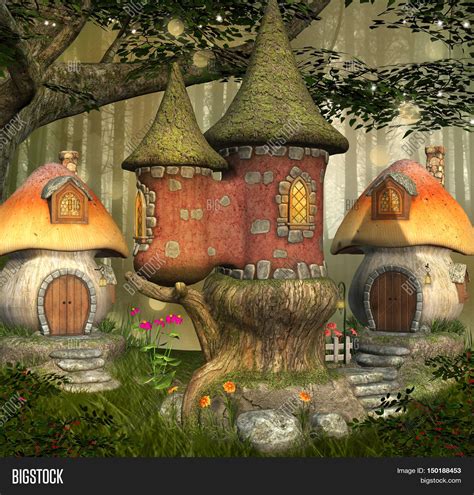 Fantasy Elves Village Image And Photo Free Trial Bigstock