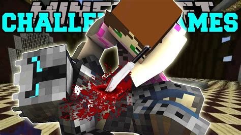 Popularmmos Pat And Jen Minecraft Jen Killer Challenge Games Lucky