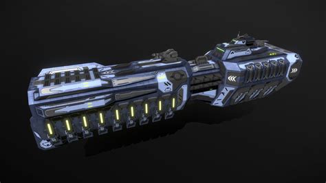 Enkar Republic Frigate Cerrthal Buy Royalty Free 3D Model By MSGDI