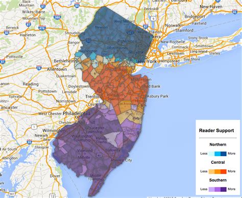 Map Of Central New Jersey Towns - Angie Bobette