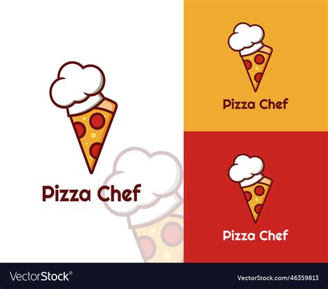 Pizza Cafe Logo Icon Emblem For Fast Food Vector Image