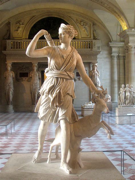 Musée du Louvre Sculpture Diana of Versailles Artemis Flickr