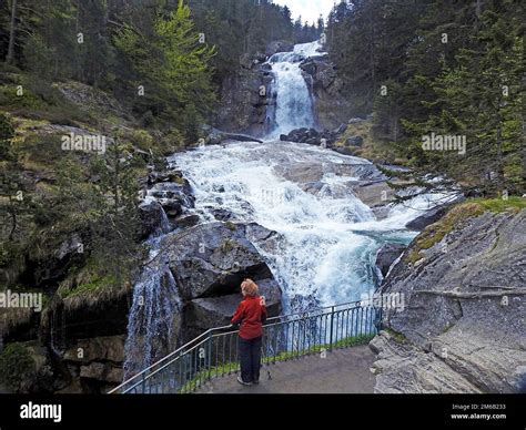 Pont d'Espagne waterfall, Cauterets, Pyrenees, France Stock Photo - Alamy