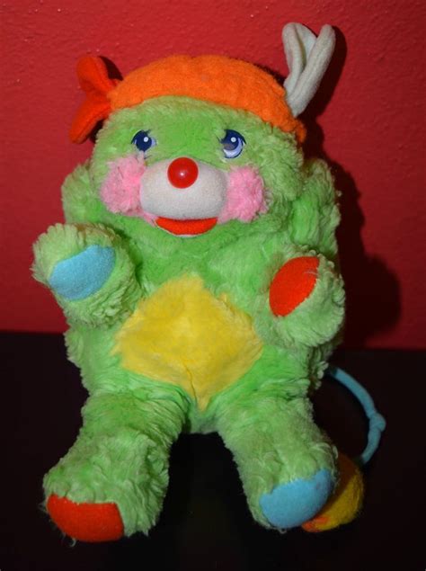 Vintage Popples Plush Green Putter 8 Stuffed Toy Mattel 1986 80s