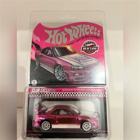 Mattel Toys Hot Wheels Rlc Exclusive Pink Editions Nissan Skyline Gtr Bnr In Hand Poshmark